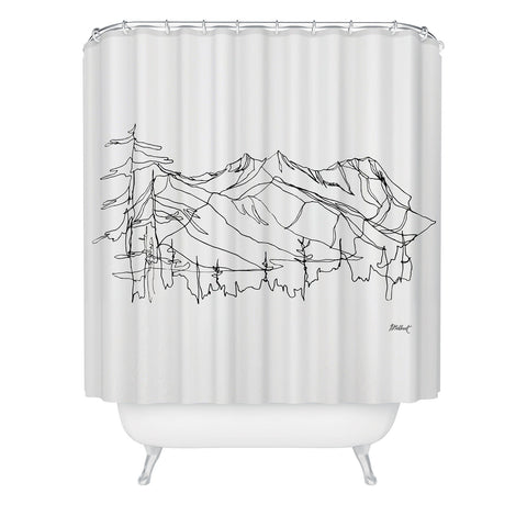 Jessa Gilbert Squamish Summits Shower Curtain