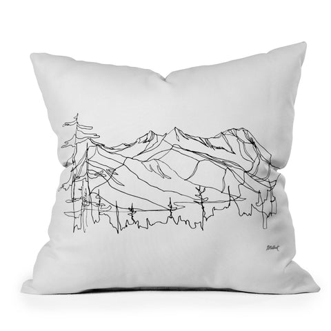 Jessa Gilbert Squamish Summits Outdoor Throw Pillow