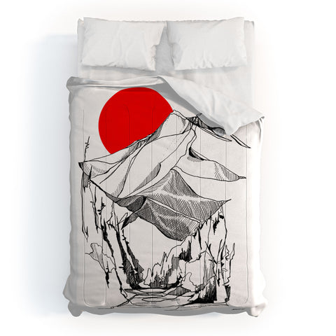 Jessa Gilbert Super Moon Mountain Comforter