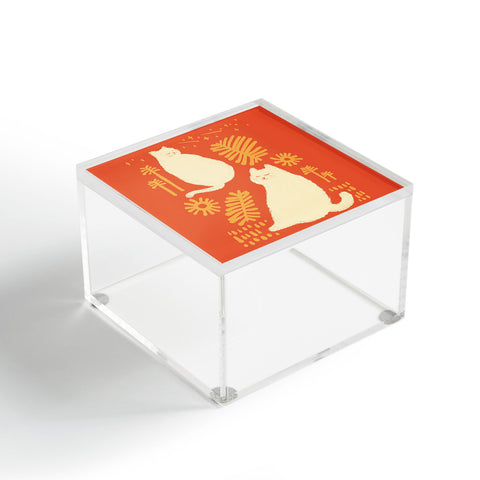 Jimmy Tan Abstraction minimal cat 27 Acrylic Box