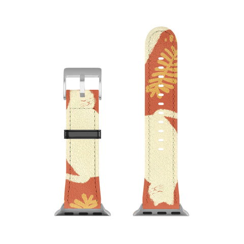Jimmy Tan Abstraction minimal cat 27 Apple Watch Band