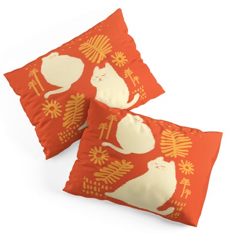 Jimmy Tan Abstraction minimal cat 27 Pillow Shams