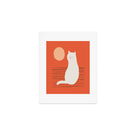 Jimmy Tan Abstraction minimal cat 31 Art Print