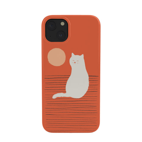 Jimmy Tan Abstraction minimal cat 31 Phone Case