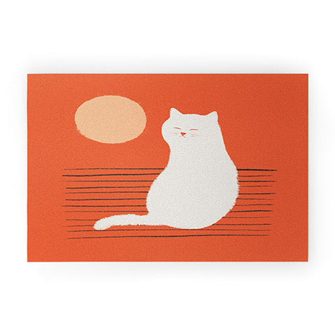 Jimmy Tan Abstraction minimal cat 31 Welcome Mat