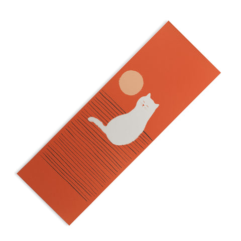 Jimmy Tan Abstraction minimal cat 31 Yoga Mat