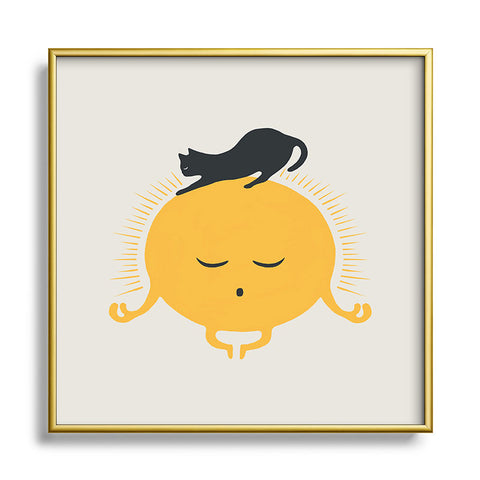 Jimmy Tan Good Meowing 8 soulmate sun me Metal Square Framed Art Print