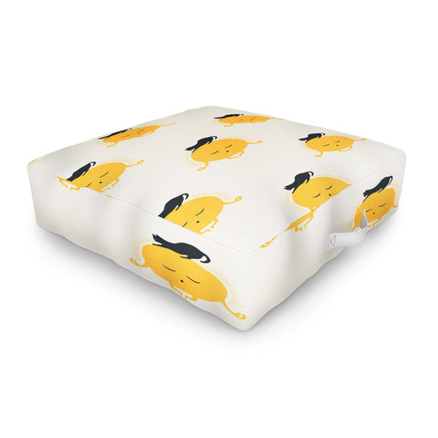 Jimmy Tan Good Meowing 8 soulmate sun me Outdoor Floor Cushion