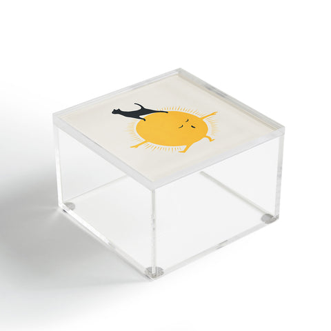 Jimmy Tan Good Meowing 9 yoga warrior II Acrylic Box