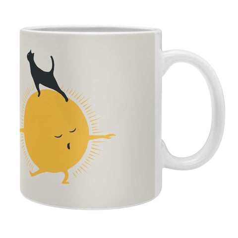 Jimmy Tan Good Meowing 9 yoga warrior II Coffee Mug