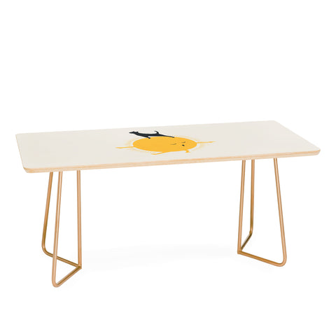 Jimmy Tan Good Meowing 9 yoga warrior II Coffee Table