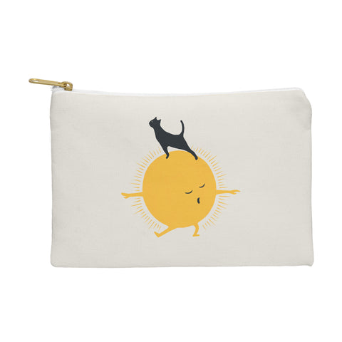 Jimmy Tan Good Meowing 9 yoga warrior II Pouch