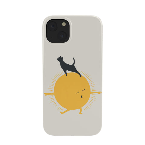 Jimmy Tan Good Meowing 9 yoga warrior II Phone Case