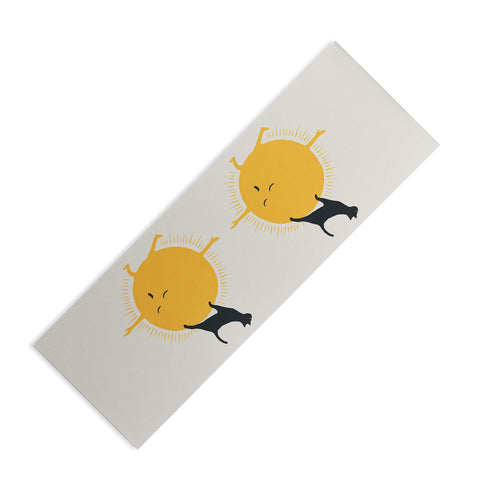 Jimmy Tan Good Meowing 9 yoga warrior II Yoga Mat