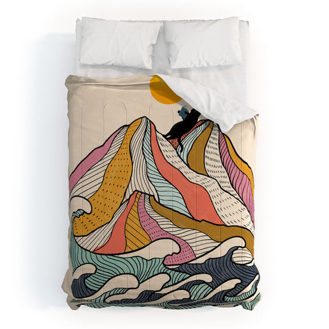 Jimmy Tan Good Morning Meow 3 Reading Comforter