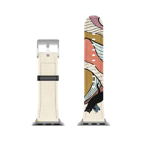 Jimmy Tan Good Morning Meow 3 Reading Apple Watch Band