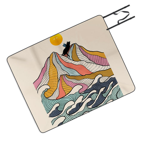 Jimmy Tan Good Morning Meow 3 Reading Picnic Blanket