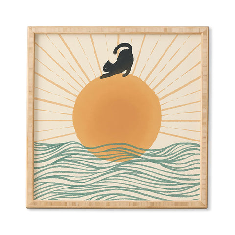Jimmy Tan Good Morning Meow 7 Sunny Day Framed Wall Art