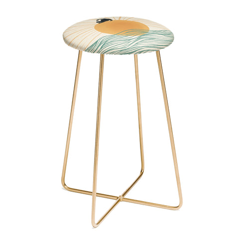 Jimmy Tan Good Morning Meow 7 Sunny Day Counter Stool