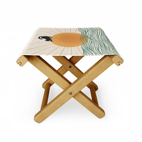 Jimmy Tan Good Morning Meow 7 Sunny Day Folding Stool
