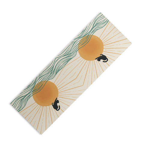 Jimmy Tan Good Morning Meow 7 Sunny Day Yoga Mat