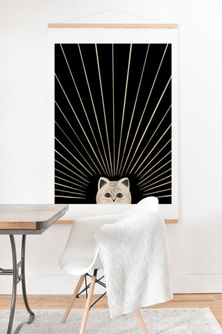 Jimmy Tan Good Morning son Kitty 2 Art Print And Hanger