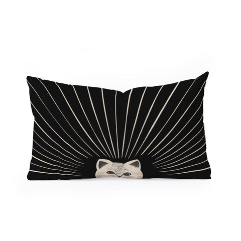 Jimmy Tan Good Morning son Kitty 2 Oblong Throw Pillow