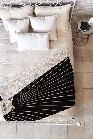 Jimmy Tan Good Morning son Kitty 2 Fleece Throw Blanket