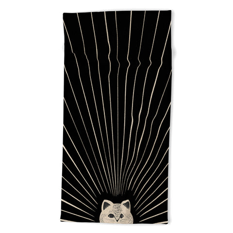 Jimmy Tan Good Morning son Kitty 2 Beach Towel