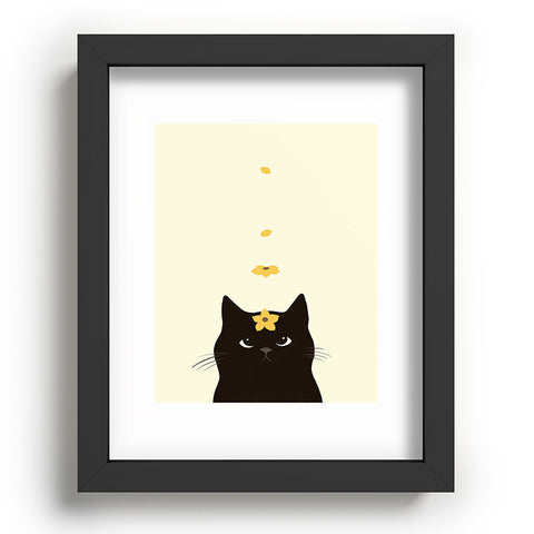 Jimmy Tan Hidden cat 20 spring yellow Recessed Framing Rectangle