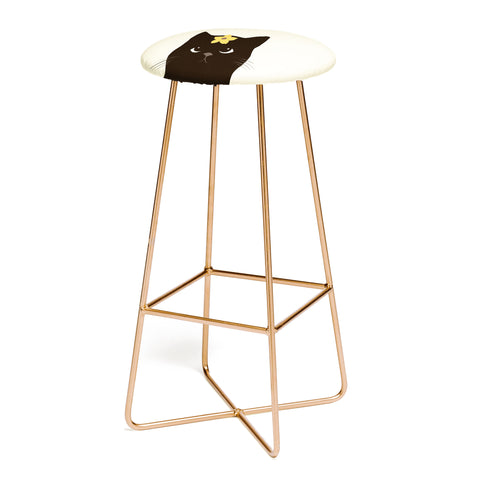 Jimmy Tan Hidden cat 20 spring yellow Bar Stool