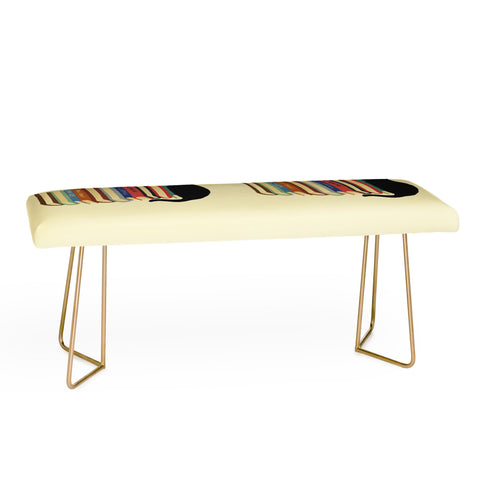 Jimmy Tan Hidden cat 31 reading books Bench