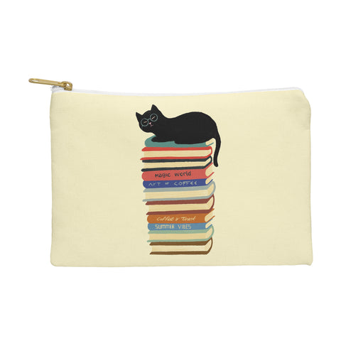Jimmy Tan Hidden cat 31 reading books Pouch
