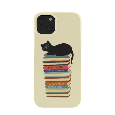 Jimmy Tan Hidden cat 31 reading books Phone Case