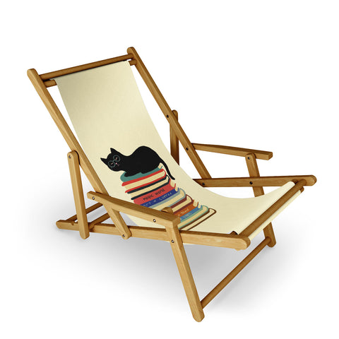 Jimmy Tan Hidden cat 31 reading books Sling Chair