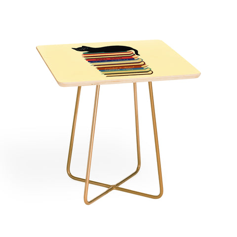 Jimmy Tan Hidden cat 31 reading books Side Table