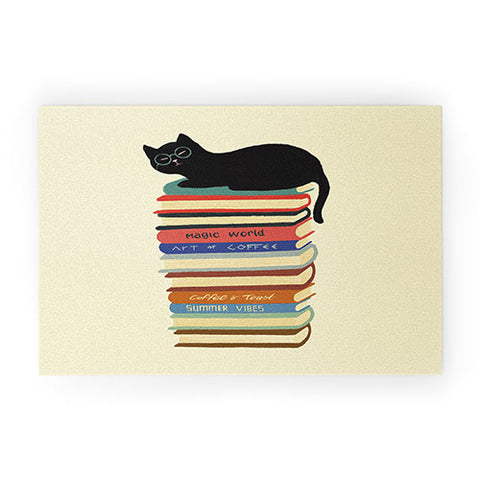 Jimmy Tan Hidden cat 31 reading books Welcome Mat