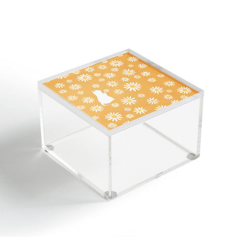 Jimmy Tan Hidden cat 44 flowers fall Acrylic Box