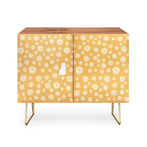 Jimmy Tan Hidden cat 44 flowers fall Credenza