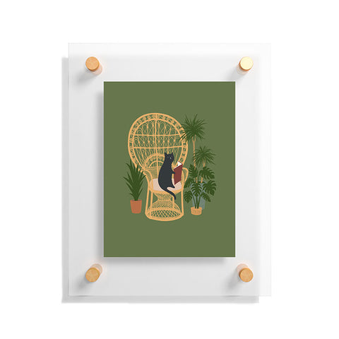 Jimmy Tan Hidden cat 51 private forest Floating Acrylic Print