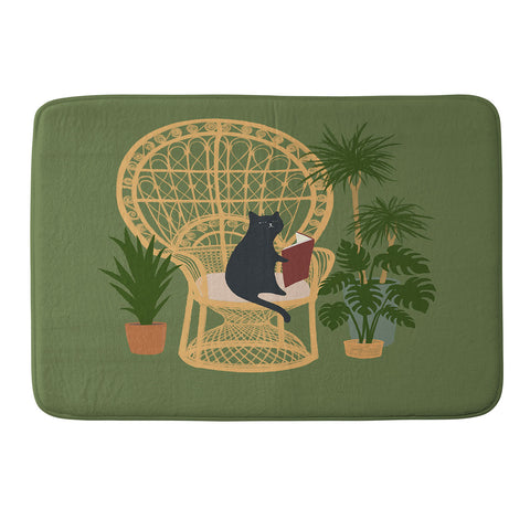 Jimmy Tan Hidden cat 51 private forest Memory Foam Bath Mat