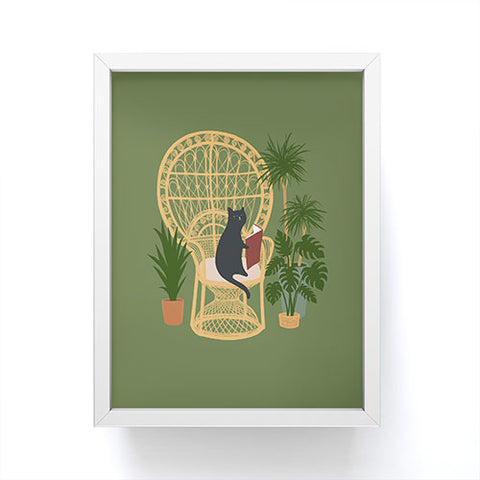 Jimmy Tan Hidden cat 51 private forest Framed Mini Art Print