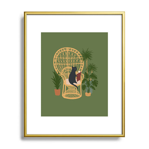 Jimmy Tan Hidden cat 51 private forest Metal Framed Art Print