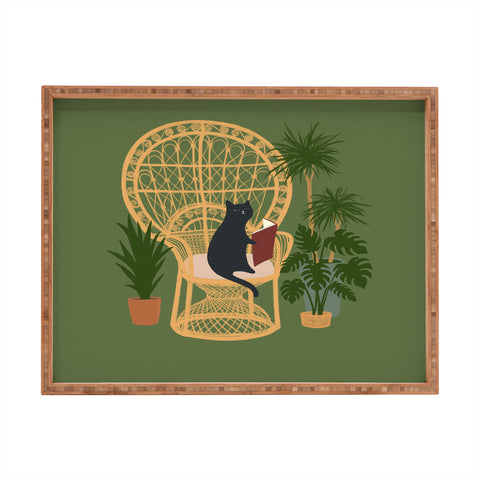 Jimmy Tan Hidden cat 51 private forest Rectangular Tray