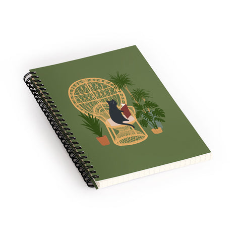 Jimmy Tan Hidden cat 51 private forest Spiral Notebook