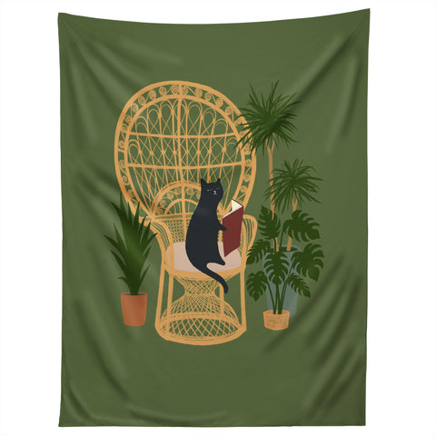 Jimmy Tan Hidden cat 51 private forest Tapestry