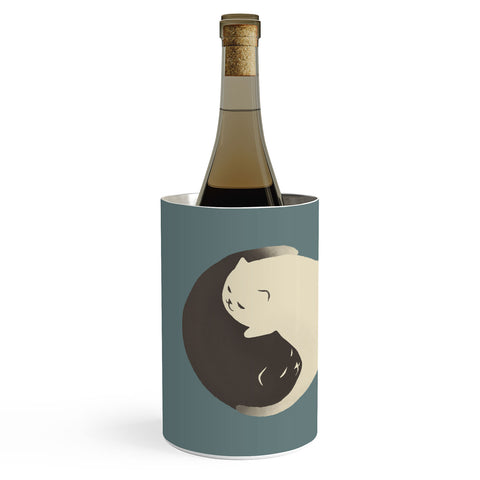 Jimmy Tan Hidden cat 9 blue yin yang Wine Chiller