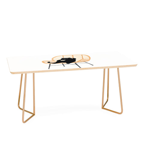 Jimmy Tan Lazy cat 2 enjoying coffee Coffee Table