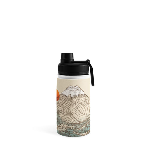 Jimmy Tan Mount Fuji the great wave Water Bottle