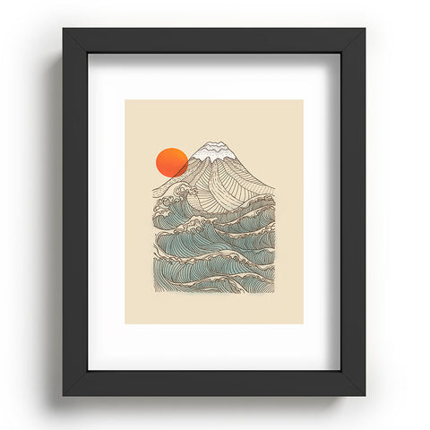 Jimmy Tan Mount Fuji the great wave Recessed Framing Rectangle